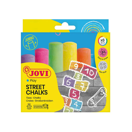 Jovi Boîte de 6 Craies Jumbo - Couleurs Assorties
