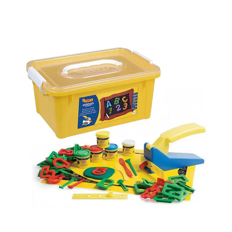 Jovi Box 5 Pots 50 grs Pate a Modeler Douce Chifres Et Lettres + Accessoires
