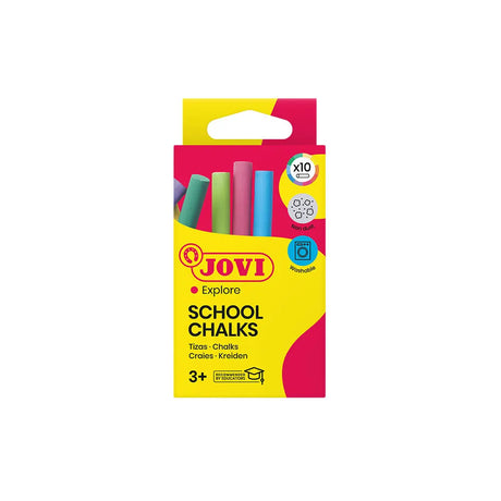 Jovi Boîte de 10 Craies - Couleurs Assorties