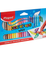 Maped Box of 24 Wax Wax Crayons