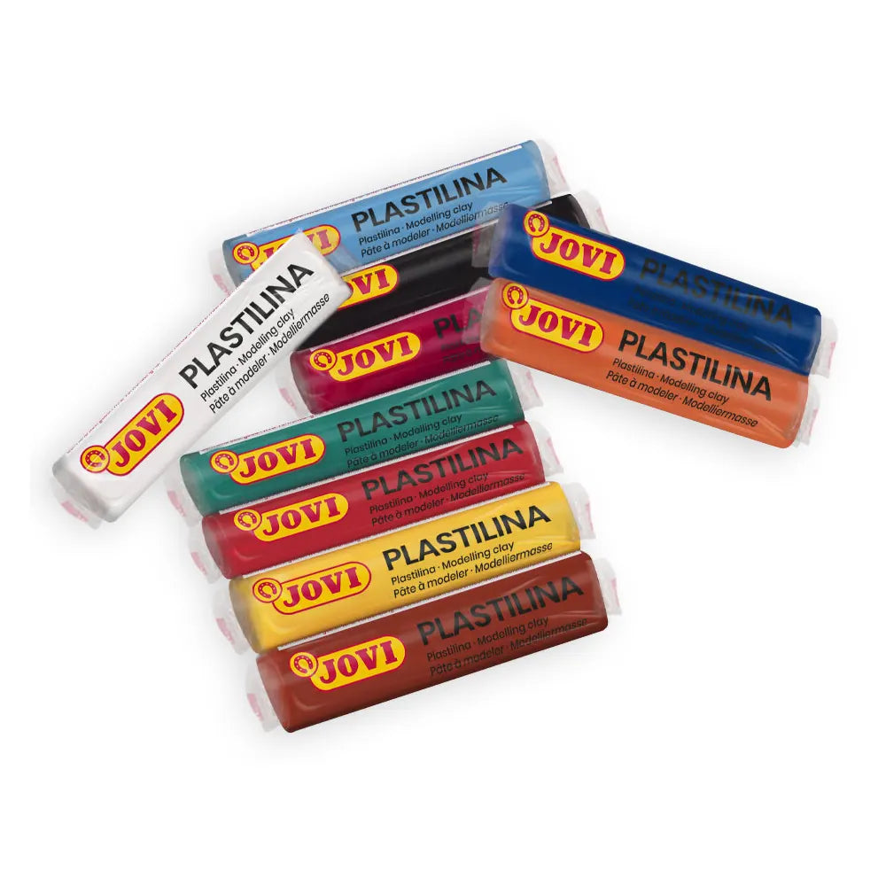 Jovi Boîte de 10 Bâtons de Pâte à Modeler 14g