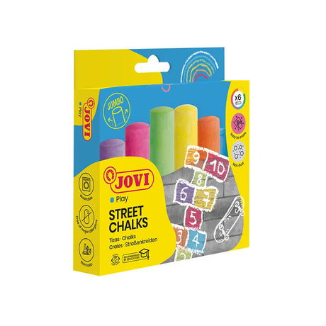 Jovi Boîte de 6 Craies Jumbo - Couleurs Assorties