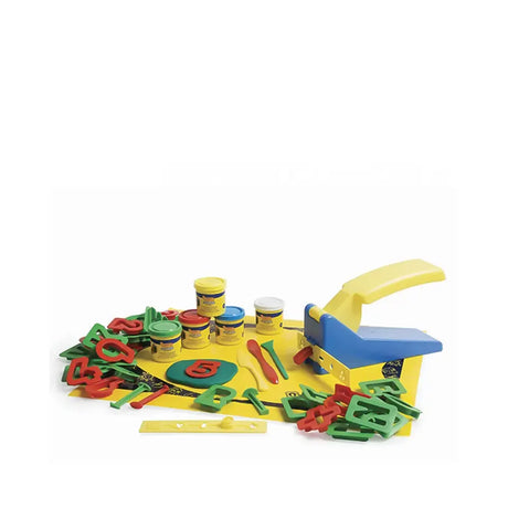 Jovi Box 5 Pots 50 grs Pate a Modeler Douce Chifres Et Lettres + Accessoires