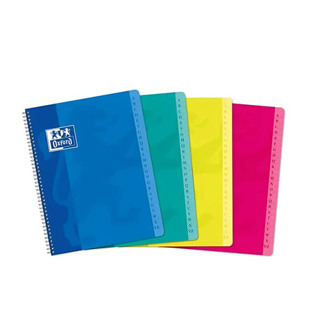 Oxford Carnet répertoire de 100 pages reliure spirale Q5 - 17x22 cm