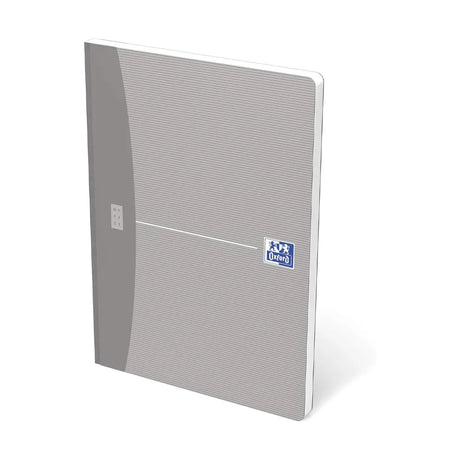 Oxford Office Essentials - Carnet 9 x 14 cm - 96 pages - petits carreaux - Gris