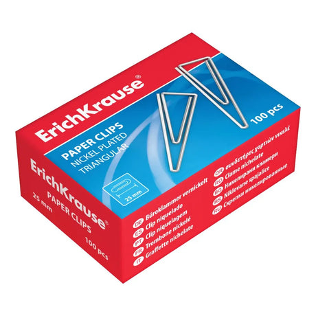Erichkrause Trombones Métal 25mm Triangle - Lot de 100