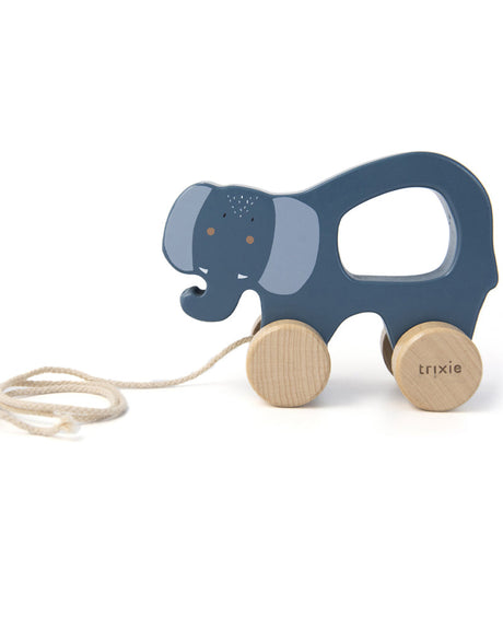 Trixie Jouet à tirer en bois - Mrs. Éléphant