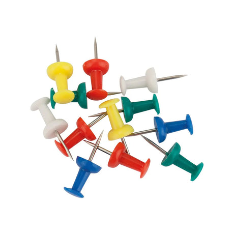 Punaises Axent 4213-A, 50 Pièces, Couleurs Assorties, Boîte en Plastique