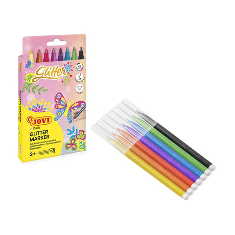 Jovi Boîte de 8 Feutres - Couleurs Glitter
