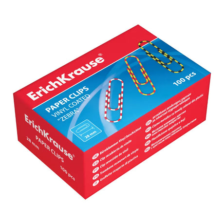 Erichkrause Trombones Plastifies 28mm Zebra - Lot de 100