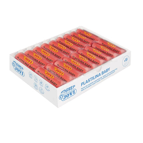 Jovi Boite De 18 Pains De Pate a Modeler Super Souple Baby 38g Rouge