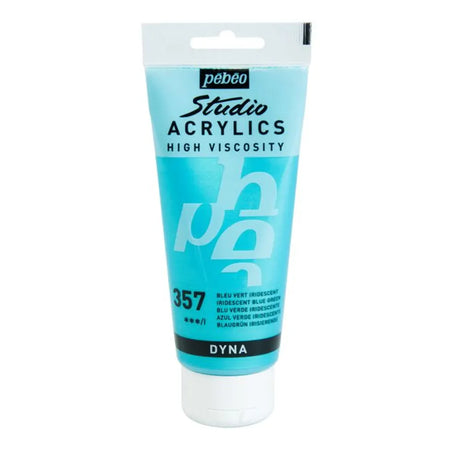 Pebeo Acry Stud N°357 Bleu Vert Iridescent - 100 ml