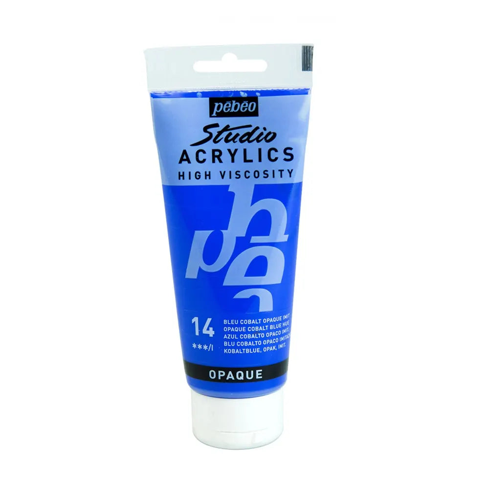 Pebeo Acry Stud 100 ml N°14 Bleu Cobalt Opaque Imit
