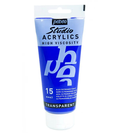 Pebeo Acry Stud 100 ml N°15 Bleu Outremer Fonce