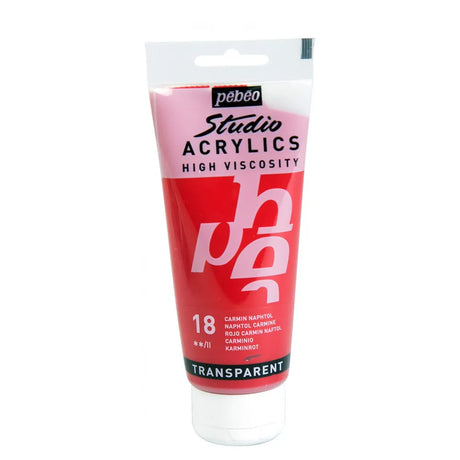 Pebeo Acry Stud 100 ml N°18 Carmin Naphtol