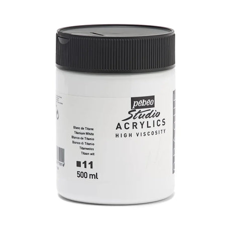 Pebeo Acry Stud N°11 Blanc de Titane - 500 ml