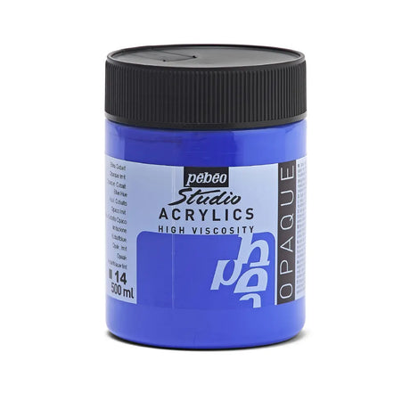 Pebeo Acry Stud N°14  Bleu Cobalt Imit - 500 ml 