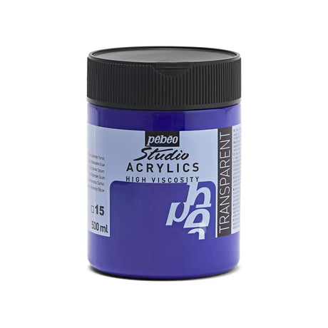 Pebeo Acry Stud N°15  Bleu Outremer Foncé - 500 ml