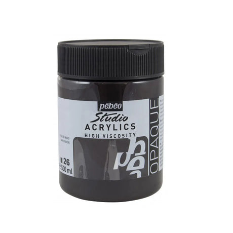 Pebeo Acry Stud N°26 Mars Noir - 500 ml 