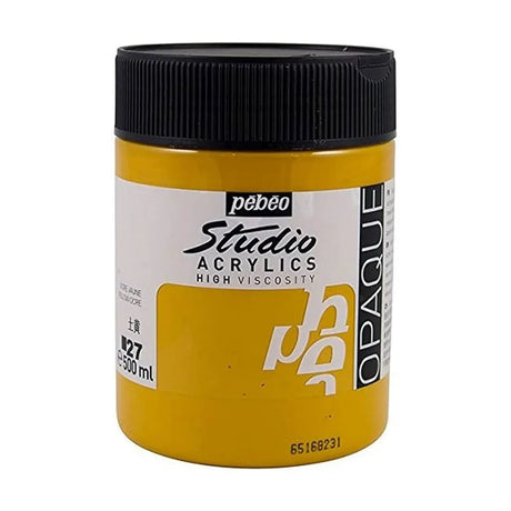 Pebeo Acry Stud N°27 Ocre Jaune - 500 ml 