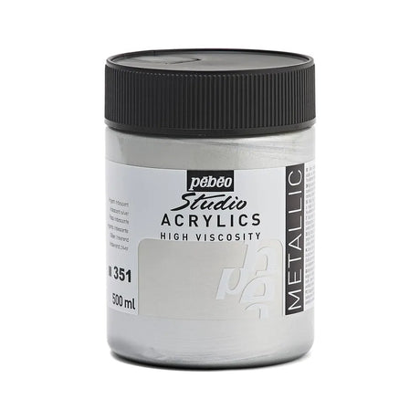 Pebeo Acry Stud N°351 Argent - 500 ml 