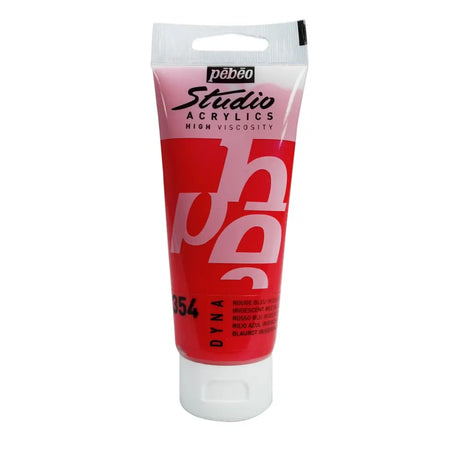 Pebeo Acry Stud  N°354 Rouge Bleu Iridescent - 100 ml 