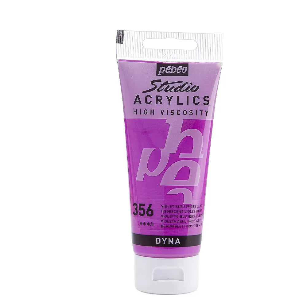 Pebeo Acry Stud N°356 Violet Bleu Iridescent - 100 ml 