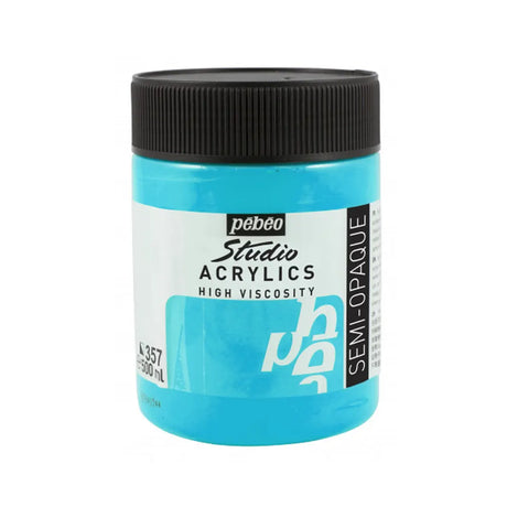 Pebeo Acry Stud N°357 Bleu-Vert Iridescent - 500 ml