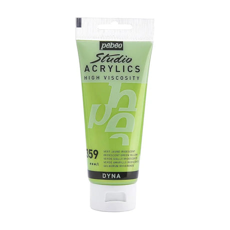 Pebeo Acry Stud N°359 Vert Jaune Iridescent - 100 ml