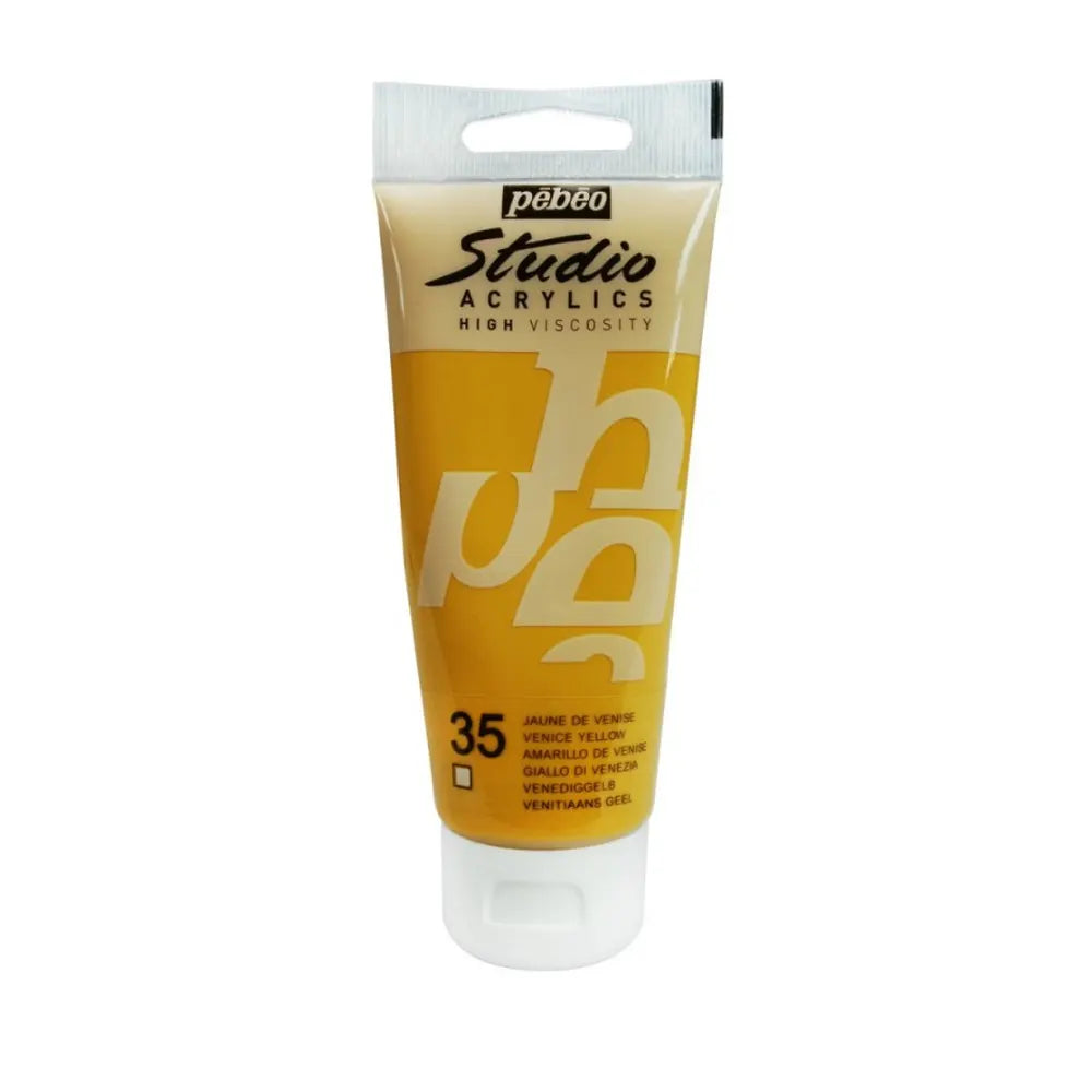 Pebeo Acry Stud N°35 Jaune de Venise - 100 ml 