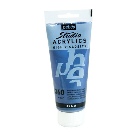 Pebeo Acry Stud  N°360 Bleu Noir Iridescent - 100ml