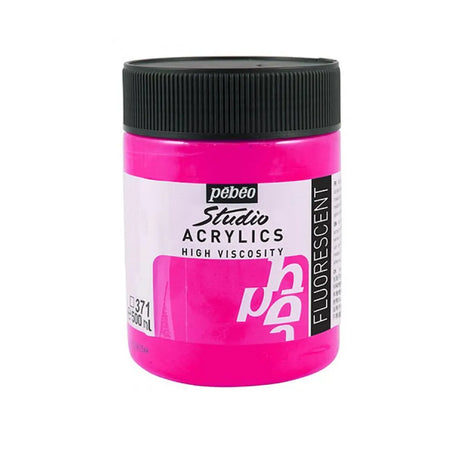 Pebeo Acry Stud N°371 Rose Fluorescent - 500 ml 