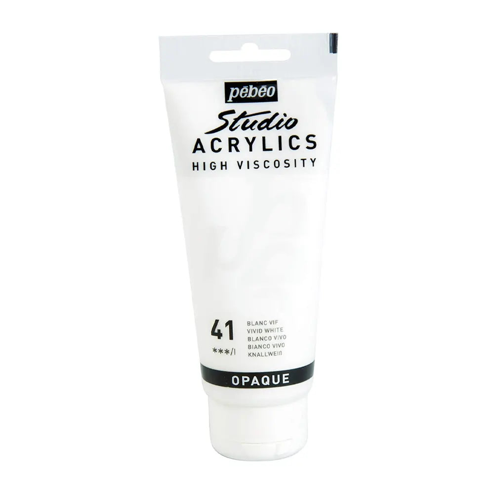 Pebeo Acry Stud N°41 Blanc Vif - 100ml 