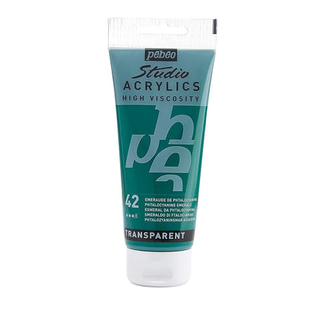 Pebeo Acry Stud N°42 Emeraude de Phtalocyanine - 100ml 