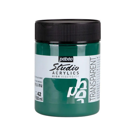 Pebeo Acry Stud N°42 Emeraude de Phtalocyanine - 500 ml