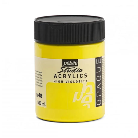 Pebeo Acry Stud N°48 Jaune Primaire Opaque - 500 ml 