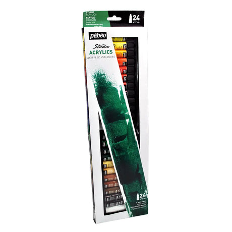 Pebeo Etui de 24 Tubes Studio Acrylics 12 ml