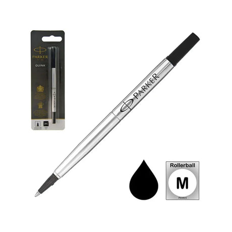 Parker Recharge Roller Ball, 0,7 mm Medium - Noir