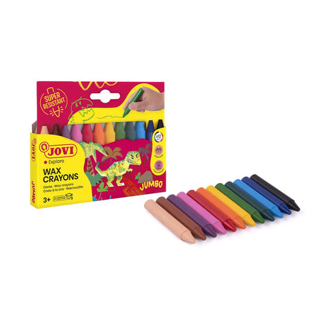 Jovi Boîte de 12 Crayons de Cire Couleur
