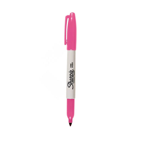 Sharpie Marqueur Permanent Pointe Fine 1 mm Boîte de 12 - Rose