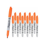Sharpie Marqueur Permanent Pointe Fine 1 mm Boîte de 12 - Orange