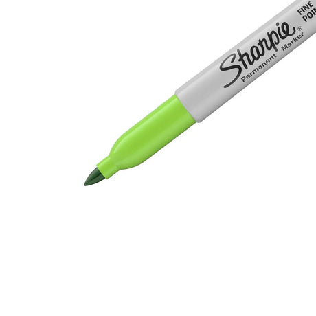 Sharpie Marqueur Permanent Pointe Fine 1 mm Boîte de 12 - Vert Citron