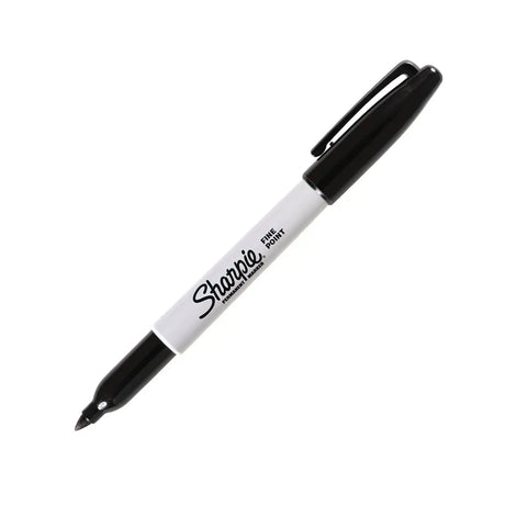 Sharpie Marqueur Permanent Pointe Fine 1 mm Boîte Plexi de 24 - Noir