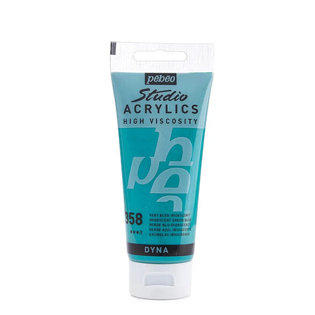 Pebeo Acry Stud N°358 Vert Bleu Iridescent - 100 ml 