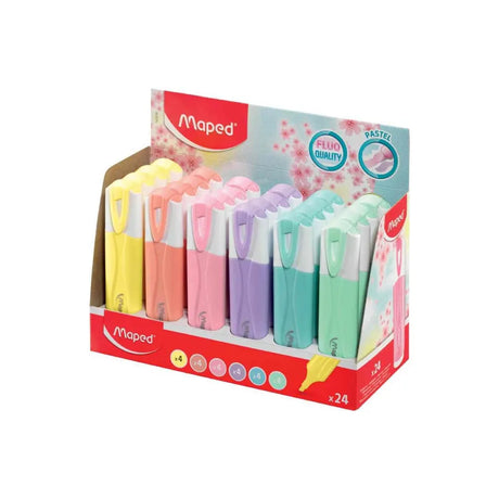 Maped Surligneurs Classic Pastel - Présentoir de 24