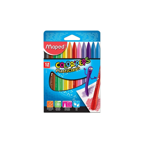 Maped Crayons de Cire en Boîte de 12