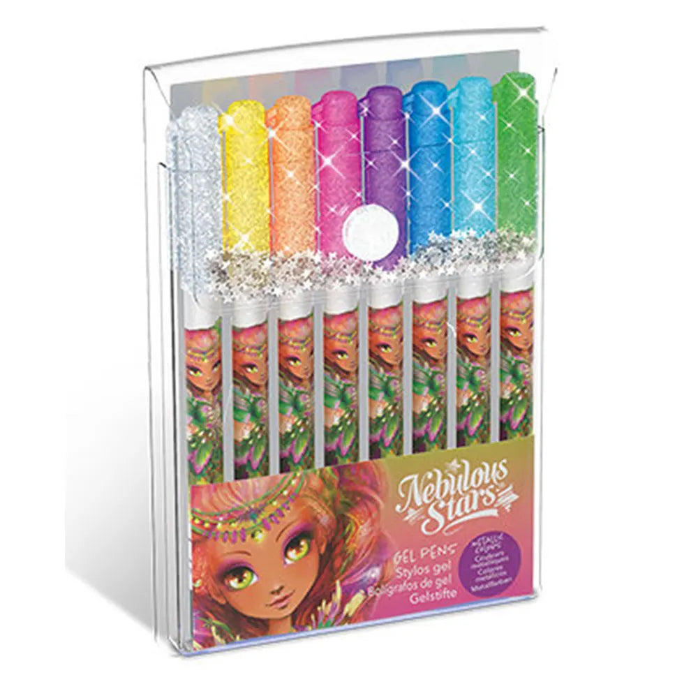 Stylos Gel Couleurs Métallisées - 8 Pièces