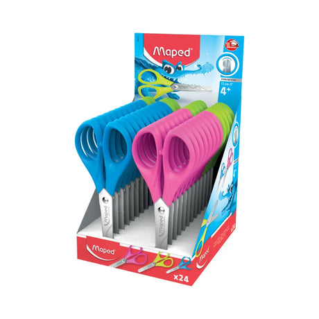 Maped Présentoir de 24 Ciseaux Essentials 13 cm Symétriques