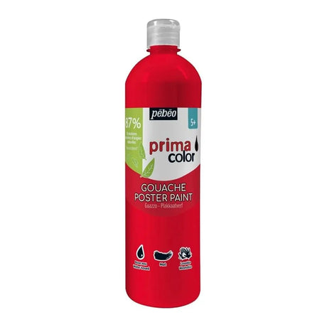 Pebeo Gouache Prima Liquide Concentrée  1000 ml– Rouge Primaire