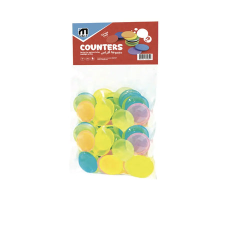 M.School Jetons pour Comptage 50 Pièces - 5 Couleurs
